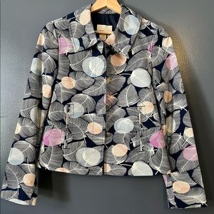 MAXAZRIA Hong Kong Collection 100% Cotton Women Jacket Blazer Size XS Lined